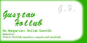 gusztav hollub business card